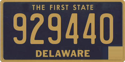 DE license plate 929440