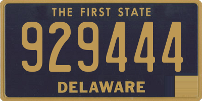 DE license plate 929444