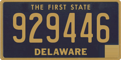 DE license plate 929446