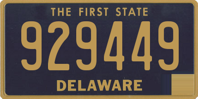 DE license plate 929449