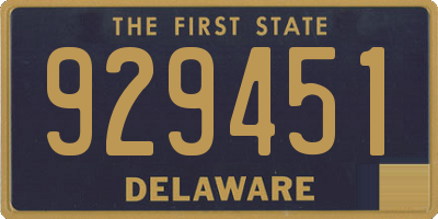 DE license plate 929451