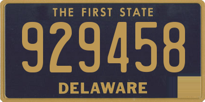 DE license plate 929458