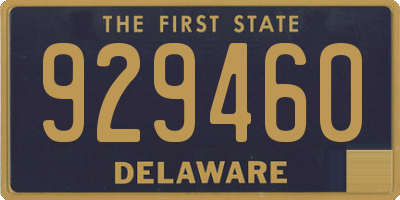 DE license plate 929460