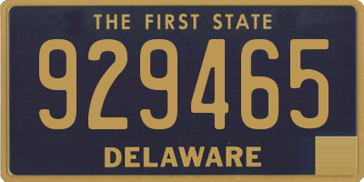 DE license plate 929465