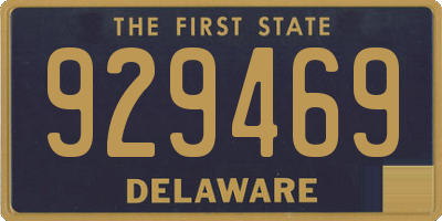 DE license plate 929469