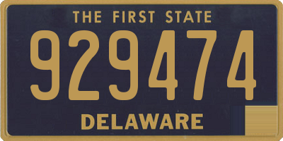 DE license plate 929474