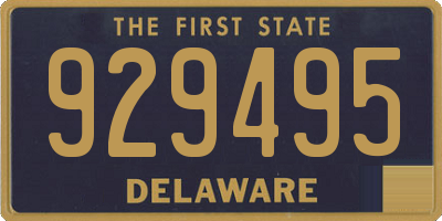 DE license plate 929495