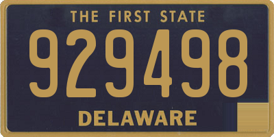 DE license plate 929498