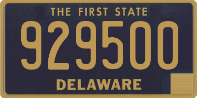 DE license plate 929500