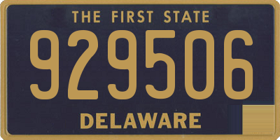 DE license plate 929506