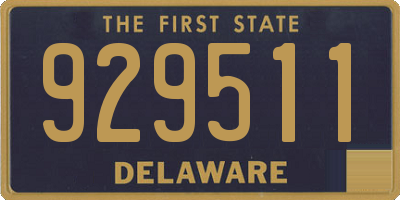 DE license plate 929511