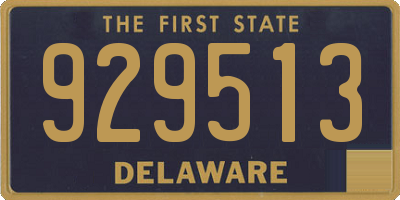 DE license plate 929513