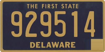 DE license plate 929514