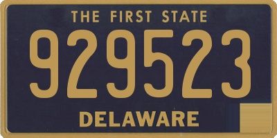 DE license plate 929523