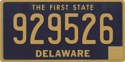 DE license plate 929526