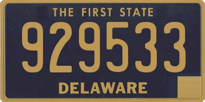 DE license plate 929533