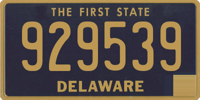DE license plate 929539