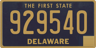 DE license plate 929540