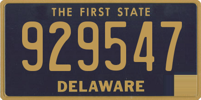 DE license plate 929547