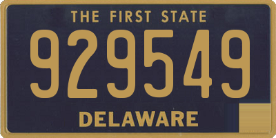 DE license plate 929549