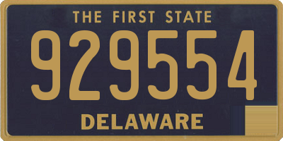 DE license plate 929554