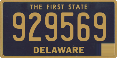 DE license plate 929569