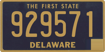 DE license plate 929571