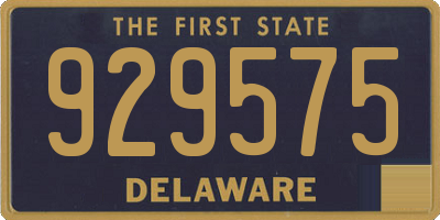 DE license plate 929575