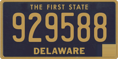 DE license plate 929588