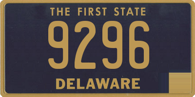 DE license plate 9296