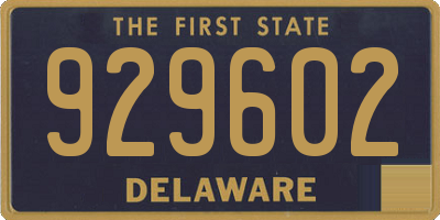 DE license plate 929602