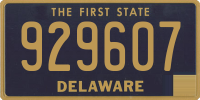 DE license plate 929607