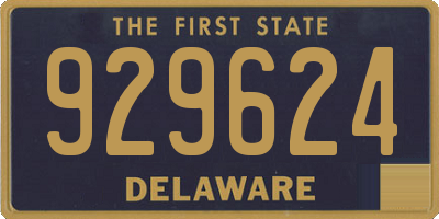 DE license plate 929624