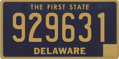DE license plate 929631