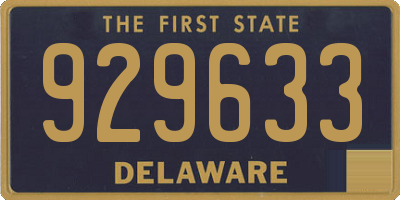 DE license plate 929633