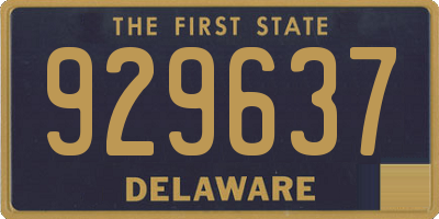 DE license plate 929637