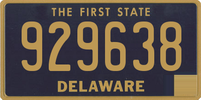 DE license plate 929638