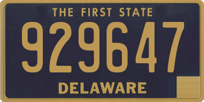 DE license plate 929647