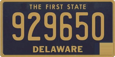 DE license plate 929650