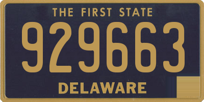 DE license plate 929663