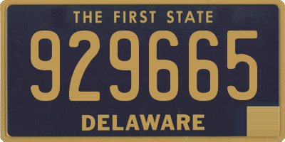 DE license plate 929665