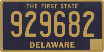 DE license plate 929682