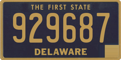 DE license plate 929687
