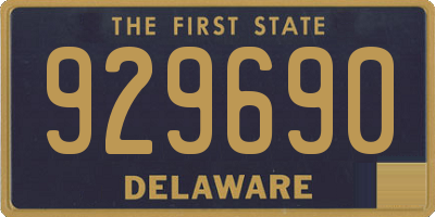 DE license plate 929690