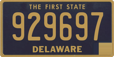 DE license plate 929697