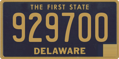 DE license plate 929700