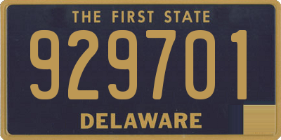 DE license plate 929701