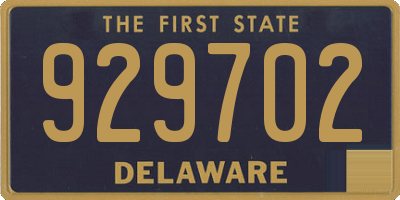 DE license plate 929702
