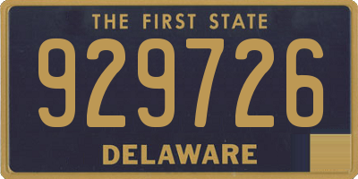 DE license plate 929726