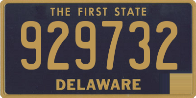 DE license plate 929732